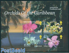 Caribbean orchids 4v m/s
