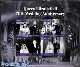 Queen Elizabeth II, Platinum Wedding Anniversary 4v m/s