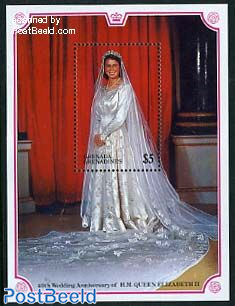 Elisabeth II 40th wedding anniversary s/s